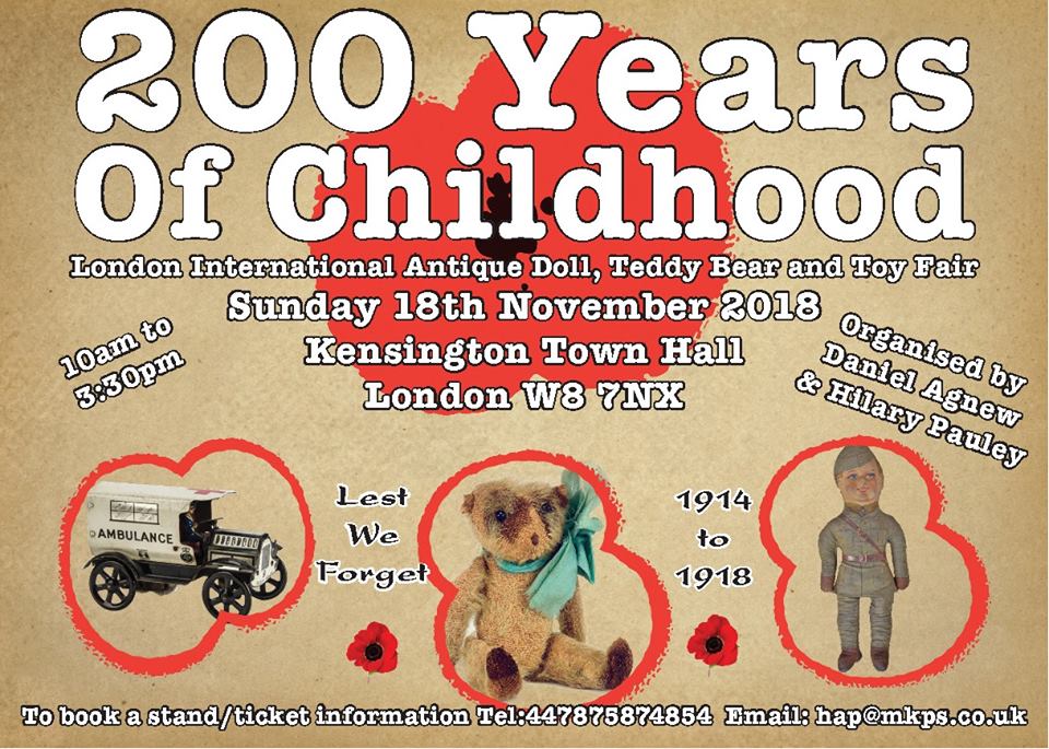 1 London International Antique Doll, Teddybear and Toy Fair (200 Years of Childhood). Fairs